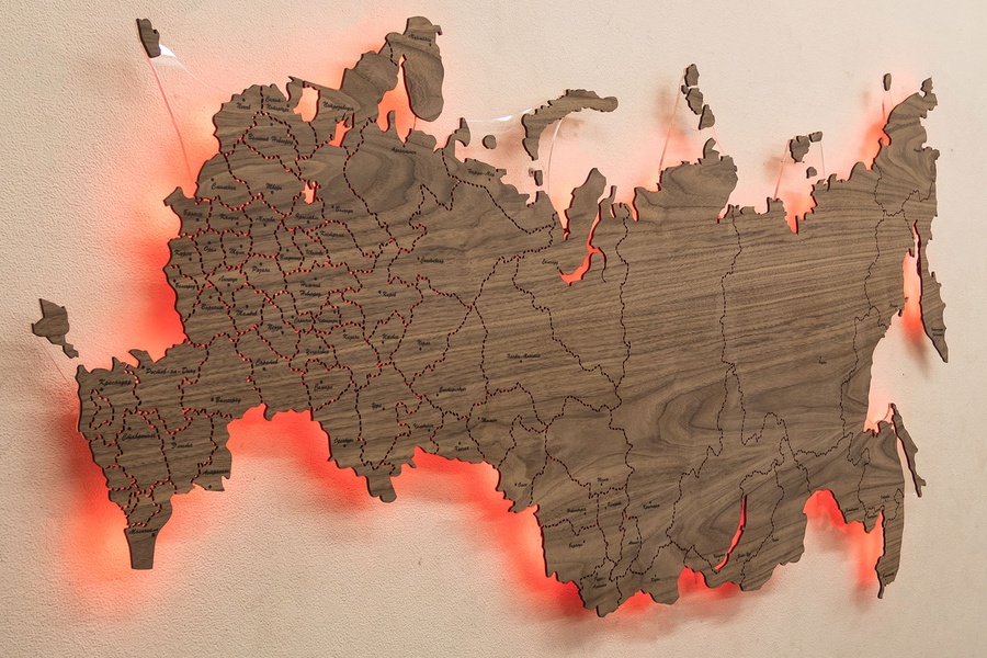 Карта регионов России в Power BI (Визуальный элемент Карта Фигур)